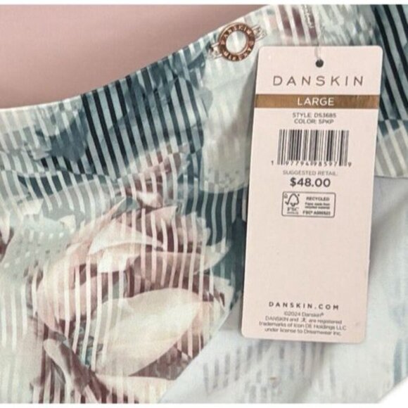 Danskin L Assorted Warm Colors Bonded Waistband Laser-Cut Tanga Panties -5 Pk - Picture 4 of 4